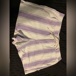 American Eagle Shorts/ purple and white/ Size L / Like New